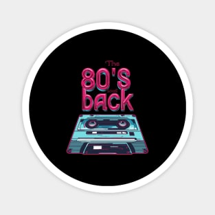 80's back cassette perspective Magnet